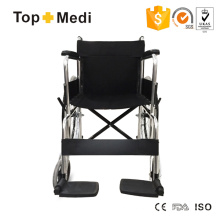 Topmedi New-Design Aluminum Wheelchair with Fixed Footrest